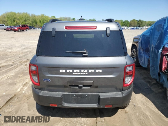 2024 Ford Bronco Sport Big Bend with VIN 3FMCR9B65RRF40980, listed as a Copart auction lot 52363995 with 2,038 mi miles and Clean title. Bid and sale history available at DreamBid. Image 6.