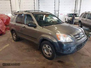 2005 Honda CR-V LX with VIN JHLRD78515C049544, listed as a IAAI auction lot 41807814 with 135,484 mi miles. Bid and sale history available at carsss.com. Image 1.