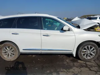 2013 Infiniti JX35 with VIN 5N1AL0MM5DC334193, listed as a IAAI auction lot 41459014 with Not Provided miles and . Bid and sale history available at DreamBid. Image 14.