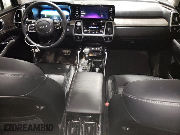 2023 Kia Sorento X-Line SX Prestige with VIN 5XYRKDLF8PG224341, listed as a Copart auction lot 44988145 with 16,400 mi miles and Salvage Title. Bid and sale history available at DreamBid. Image 8.
