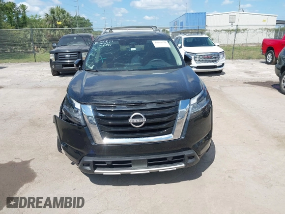 2024 Nissan Pathfinder Platinum z VIN 5N1DR3DJ6RC243508, wystawiony jako IAAI lot #42007758 z przebiegiem 19 729 mil mil oraz . Historia ofert i sprzedaży dostępna na DreamBid. Obrazek 12.
