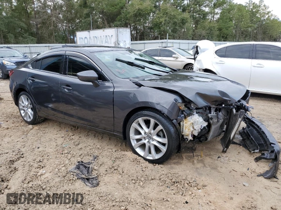 2014 Mazda 6 i Touring with VIN JM1GJ1V64E1148331, listed as a Copart auction lot 41701545 with 158,247 mi miles and Salvage Title. Bid and sale history available at DreamBid. Image 4.