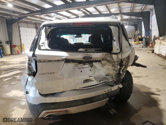 2016 Ford Explorer Limited with VIN 1FM5K8F82GGB98718, listed as a Copart auction lot 88990825 with 0 mi miles and Salvage Title. Bid and sale history available at carsss.com. Image 6.