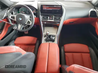 2023 BMW 8 Series 840i with VIN WBAGV4C00PCL13414, listed as a Copart auction lot 51512755 with 23,133 mi miles and Salvage title. Bid and sale history available at DreamBid. Image 8.