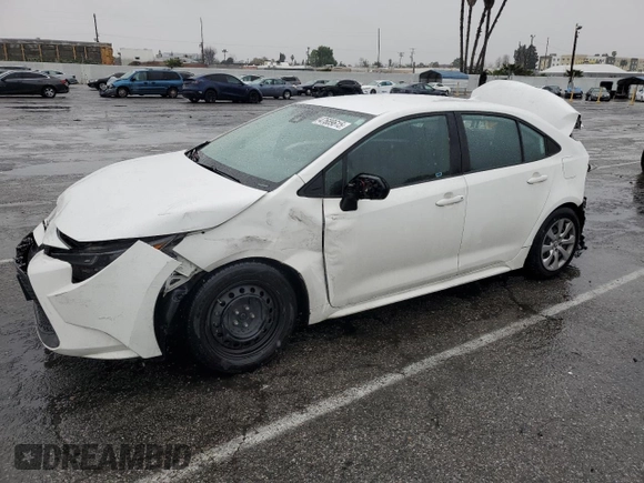 2021 Toyota Corolla LE with VIN 5YFEPMAE6MP252219, listed as a Copart auction lot 47689615 with 124,846 mi miles and Salvage Title. Bid and sale history available at carsss.com. Image 1.