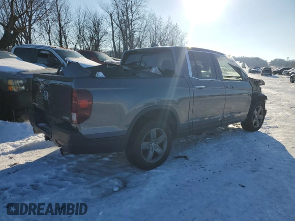 2021 Honda Ridgeline RTL-E с VIN 5FPYK3F74MB023122, выставлен на аукционе Copart как лот 41508155 с пробегом 90 647 миль миль и Списание • Salvage title. История ставок и продаж доступна на DreamBid. Изображение 3.