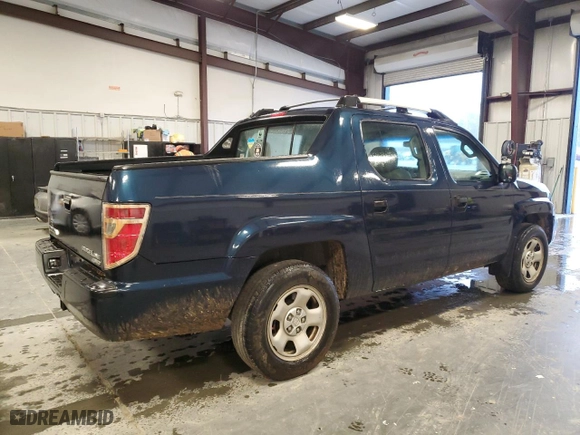 2009 Honda Ridgeline RT with VIN 5FPYK16229B102191, listed as a Copart auction lot 80569974 with 189,220 mi miles and Salvage Title. Bid and sale history available at carsss.com. Image 3.