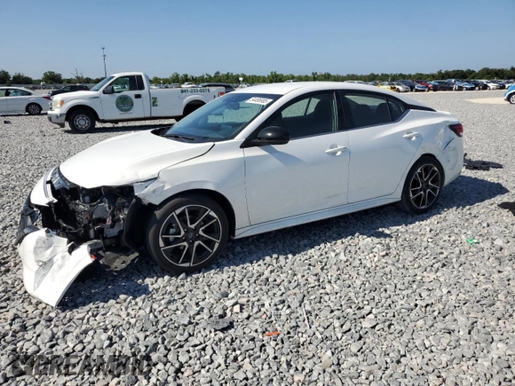 2024 Nissan Sentra SR with VIN 3N1AB8DV6RY321615, listed as a Copart auction lot 54496985 with 8,962 mi miles and Non Repairable. Bid and sale history available at carsss.com. Image 1.