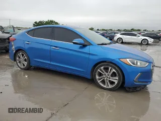 2017 Hyundai Elantra Limited with VIN 5NPD84LFXHH115902, listed as a Copart auction lot 52031265 with 206,320 mi miles and Clean Title. Bid and sale history available at DreamBid. Image 4.