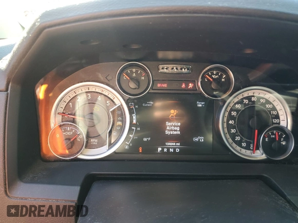 2016 Ram 3500 Laramie with VIN 3C63RRML6GG267734, listed as a Copart auction lot 75851514 with 134,044 mi miles and Salvage Title. Bid and sale history available at carsss.com. Image 9.