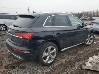 2021 Audi Q5 Prestige with VIN WA1CAAFY6M2114148, listed as a Copart auction lot 44879675 with 45,159 mi miles and Salvage Title. Bid and sale history available at carsss.com. Image 3.