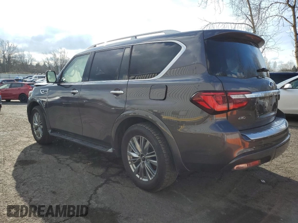 2024 Infiniti QX80 LUXE with VIN JN8AZ2AE2R9328307, listed as a Copart auction lot 44684235 with 20,261 mi miles and Non Repairable. Bid and sale history available at carsss.com. Image 2.