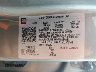 2024 Chevrolet Colorado 2WD LT z VIN 1GCGSCEC4R1267954, wystawiony jako Copart lot #46109525 z przebiegiem 7 093 mil mil oraz Szkoda całkowita • Salvage title. Historia ofert i sprzedaży dostępna na DreamBid. Obrazek 12.