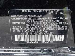 2023 Subaru Crosstrek Special Sports с VIN JF2GTHRC7PH229080, выставлен на аукционе IAAI как лот 42331048 с пробегом 43 709 миль миль и . История ставок и продаж доступна на DreamBid. Изображение 9.