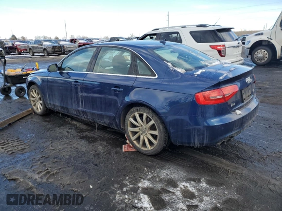 2013 Audi A4 Premium Plus с VIN WAUFFAFL5DN029533, выставлен на аукционе Copart как лот 87968745 с пробегом Не указан миль и На запчасти • Non repairable. История ставок и продаж доступна на DreamBid. Изображение 2.
