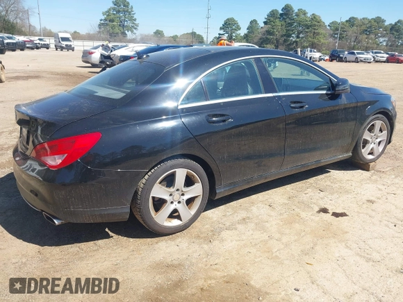 2016 Mercedes-Benz CLA with VIN WDDSJ4EB1GN299038, listed as a IAAI auction lot 41805142 with 95,621 mi miles. Bid and sale history available at carsss.com. Image 4.