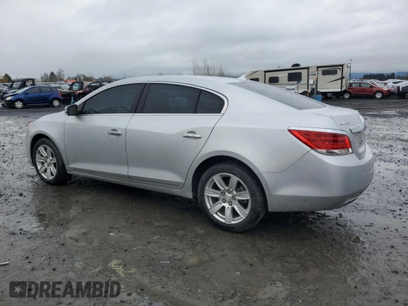 2013 Buick LaCrosse Leather with VIN 1G4GC5E38DF157344, listed as a Copart auction lot 45182585 with 51,498 mi miles and Salvage Title. Bid and sale history available at carsss.com. Image 2.