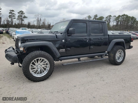 2023 Jeep Gladiator Overland with VIN 1C6HJTFG2PL559314, listed as a Copart auction lot 44985505 with 9,434 mi miles and Salvage Title. Bid and sale history available at carsss.com. Image 1.