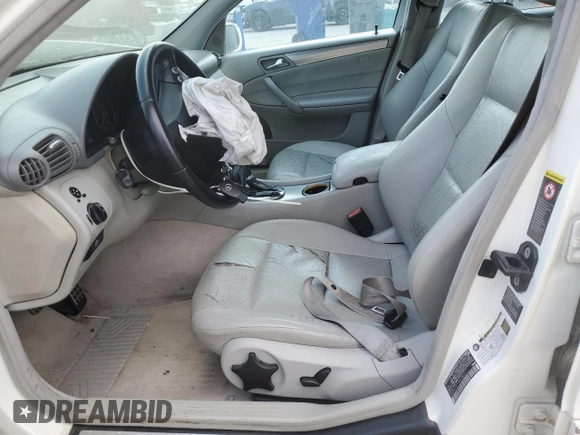 2006 Mercedes-Benz C 230 Sport with VIN WDBRF52H76A873641, listed as a Copart auction lot 46688054 with 123,877 mi miles and Salvage title. Bid and sale history available at DreamBid. Image 7.