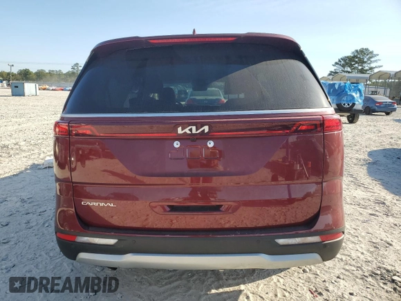 2024 Kia Carnival LX with VIN KNDNB4H39R6319929, listed as a Copart auction lot 75566954 with 35,220 mi miles and Salvage Title. Bid and sale history available at carsss.com. Image 6.