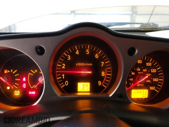 2007 Nissan 350Z with VIN JN1BZ34D97M500144, listed as a Copart auction lot 39579634 with 106,650 mi miles and Clean Title. Bid and sale history available at DreamBid. Image 9.