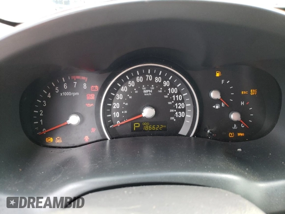 2012 Kia Sedona EX with VIN KNDMH4C7XC6488806, listed as a Copart auction lot 39989144 with 186,622 mi miles and Salvage Title. Bid and sale history available at carsss.com. Image 9.