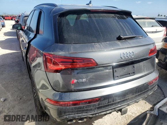 2023 Audi SQ5 Premium Plus with VIN WA1B4AFY6P2081837, listed as a Copart auction lot 68822494 with 20,398 mi miles and Salvage Title. Bid and sale history available at carsss.com. Image 6.