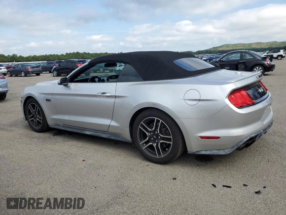 2019 Ford Mustang GT Premium with VIN 1FATP8FF1K5126110, listed as a Copart auction lot 64221625 with 69,679 mi miles and Clean title. Bid and sale history available at DreamBid. Image 2.