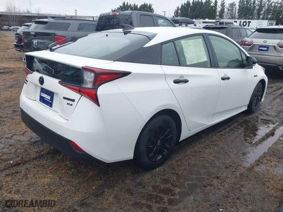 2022 Toyota Prius LE with VIN JTDL9MFU3N3035383, listed as a IAAI auction lot 38575050 with 23,304 mi miles. Bid and sale history available at carsss.com. Image 4.