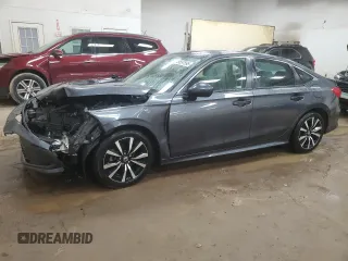 2023 Honda Civic Sedan EX with VIN 2HGFE1F7XPH310718, listed as a Copart auction lot 49597595 with 19,227 mi miles and Salvage Title. Bid and sale history available at carsss.com. Image 1.