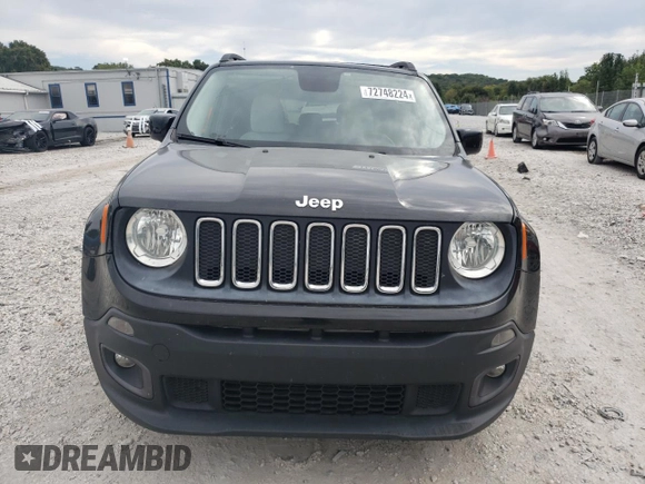 2016 Jeep Renegade Latitude with VIN ZACCJABW2GPC48952, listed as a Copart auction lot 72748224 with 68,722 mi miles and Salvage Title. Bid and sale history available at DreamBid. Image 5.