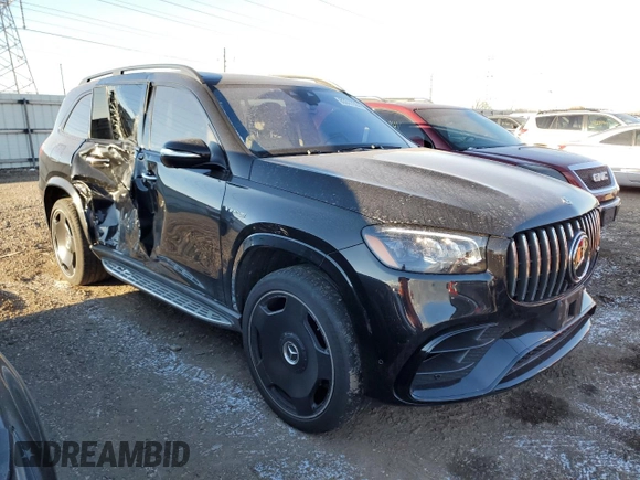 2021 Mercedes-Benz GLS with VIN 4JGFF8KE6MA561735, listed as a Copart auction lot 83317364 with 31,940 mi miles and Salvage Title. Bid and sale history available at carsss.com. Image 4.
