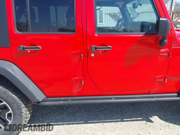 2015 Jeep Wrangler Unlimited Rubicon Hard Rock with VIN 1C4HJWFG9FL525556, listed as a IAAI auction lot 41973576 with 246,949 mi miles and . Bid and sale history available at DreamBid. Image 13.