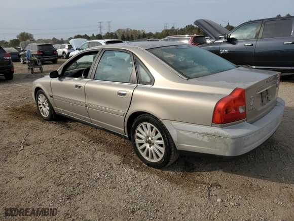 2004 Volvo S80 with VIN YV1TS91Z941377803, listed as a Copart auction lot 75029654 with 104,754 mi miles and Salvage Title. Bid and sale history available at carsss.com. Image 2.