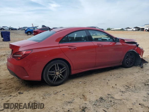 2017 Mercedes-Benz CLA 250 z VIN WDDSJ4EBXHN449956, wystawiony jako Copart lot #55215025 z przebiegiem 84 617 mil mil oraz Szkody całkowita. Historia ofert i sprzedaży dostępna na DreamBid. Obrazek 3.