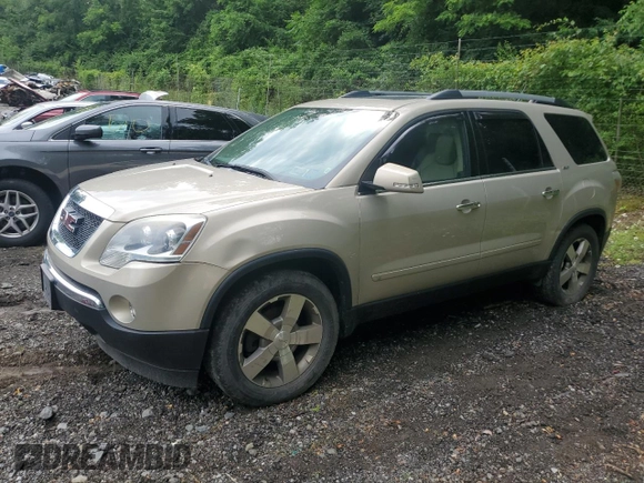 2010 GMC Acadia SLT1 with VIN 1GKLVMED1AJ168764, listed as a Copart auction lot 62559775 with 158,003 mi miles and Clean title. Bid and sale history available at DreamBid. Image 1.