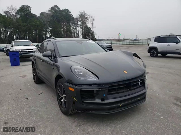 2023 Porsche Macan with VIN WP1AA2A50PLB18144, listed as a Copart auction lot 48013395 with 17,600 mi miles and Salvage Title. Bid and sale history available at carsss.com. Image 12.