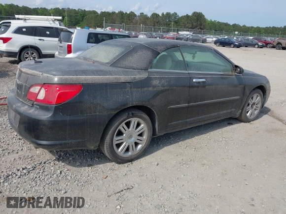 2008 Chrysler Sebring Limited with VIN 1C3LC65M18N197394, listed as a IAAI auction lot 41956344 with Not Provided miles. Bid and sale history available at carsss.com. Image 4.