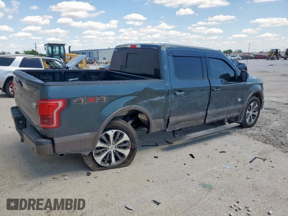 2015 Ford F-150 XLT with VIN 1FTEW1EF2FFA34289, listed as a Copart auction lot 56739435 with 120,293 mi miles and Salvage title. Bid and sale history available at DreamBid. Image 3.