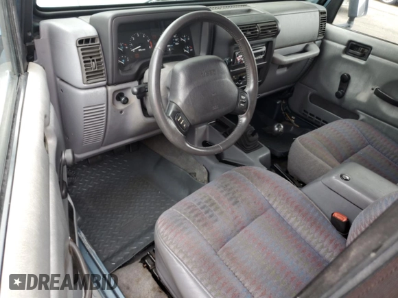 1998 Jeep Wrangler Sport with VIN 1J4FY19S9WP782841, listed as a Copart auction lot 75063524 with 0 mi miles and Non Repairable. Bid and sale history available at carsss.com. Image 8.