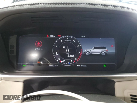 2020 Land Rover Range Rover Sport HST с VIN SALWS2RU1LA722851, выставлен на аукционе Copart как лот 59051965 с пробегом 80 282 миль миль и Списание • Salvage title. История ставок и продаж доступна на DreamBid. Изображение 9.