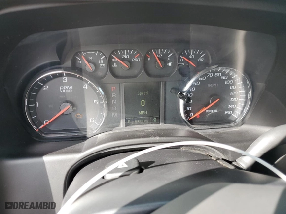 2016 Chevrolet Tahoe Commercial with VIN 1GNLCDEC8GR299670, listed as a Copart auction lot 85613404 with 93,320 mi miles and Salvage Title. Bid and sale history available at carsss.com. Image 9.