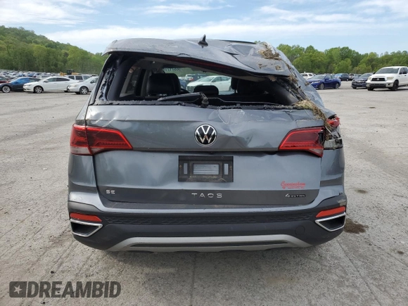 2023 Volkswagen Taos SE z VIN 3VVNX7B20PM301191, wystawiony jako Copart lot #56571775 z przebiegiem 60 301 mil mil oraz Szkoda całkowita • Salvage title. Historia ofert i sprzedaży dostępna na DreamBid. Obrazek 6.