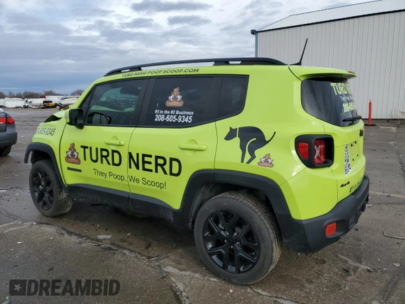 2018 Jeep Renegade Altitude with VIN ZACCJBBB1JPH70546, listed as a Copart auction lot 84764604 with 22,936 mi miles and Salvage title. Bid and sale history available at DreamBid. Image 2.