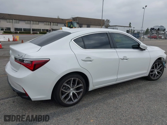 2020 Acura ILX w/Premium Pkg with VIN 19UDE2F74LA012882, listed as a IAAI auction lot 41857091 with 35,846 mi miles. Bid and sale history available at carsss.com. Image 4.