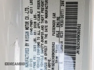 2024 Nissan Z Nismo с VIN JN1BZ4CH9RM360562, выставлен на аукционе Copart как лот 59863775 с пробегом 8 868 миль миль и Списание • Salvage title. История ставок и продаж доступна на DreamBid. Изображение 12.