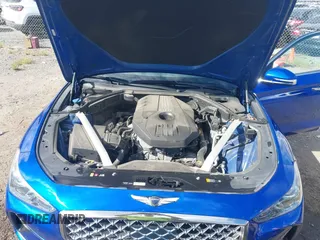 2019 Genesis G70 2.0T Advanced with VIN KMTG34LA1KU021793, listed as a IAAI auction lot 40461168 with 41,903 mi miles. Bid and sale history available at carsss.com. Image 10.