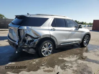 2022 Ford Explorer Limited with VIN 1FMSK7FH5NGA54705, listed as a Copart auction lot 52293335 with 58,140 mi miles and Salvage Title. Bid and sale history available at carsss.com. Image 3.
