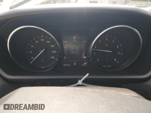 2016 Land Rover Range Rover Sport SE with VIN SALWG2PF0GA117795, listed as a Copart auction lot 59638445 with 90,445 mi miles and Salvage title. Bid and sale history available at DreamBid. Image 9.