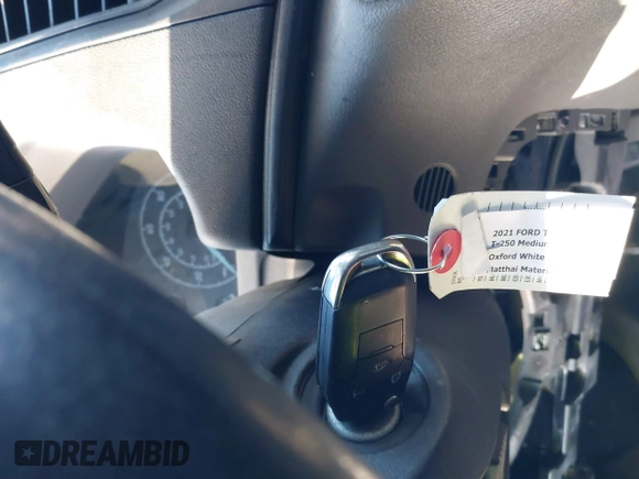 2021 Ford Transit Cargo with VIN 1FTBR1C82MKA66713, listed as a IAAI auction lot 41479187 with 50,415 mi miles and . Bid and sale history available at DreamBid. Image 11.